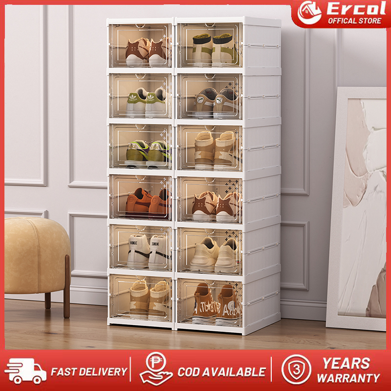 Shopee's Shoe rack Foldable Installation-Free shoe cabinet Shoe rack ...