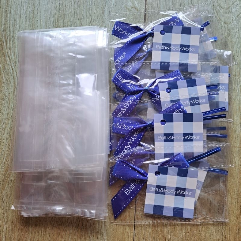 Bath and Body Works USA Gift Wrap Kit Cellophane, Ribbon, Gift Tag Shopee Malaysia