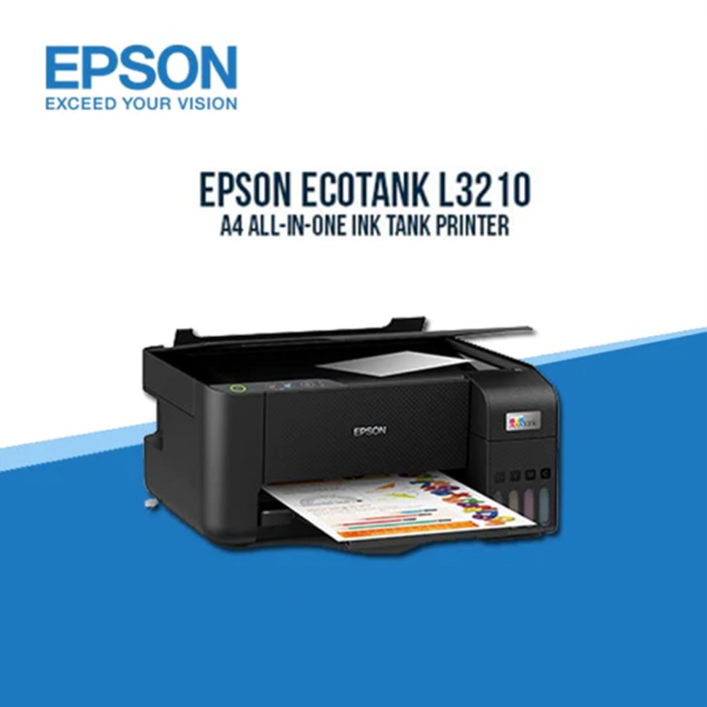 Epson Ecotank L3210 A4 All In One Ink Tank Printer Home Ink Tank Printer Shopee Malaysia