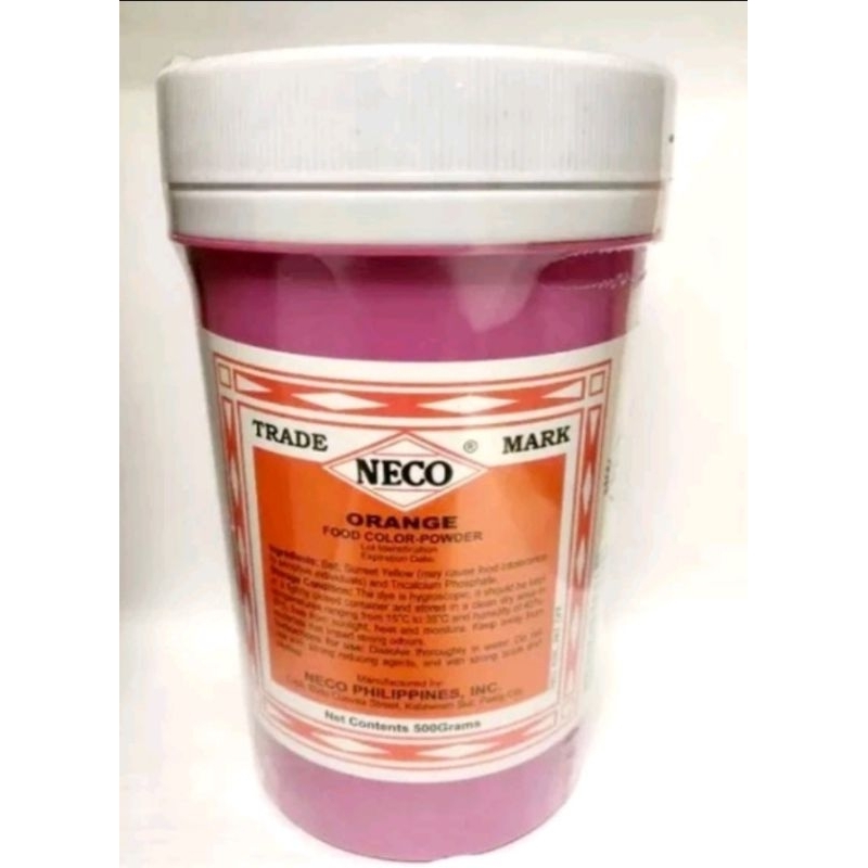 Orange Food color 500grams (neco food color powder) | Shopee Malaysia