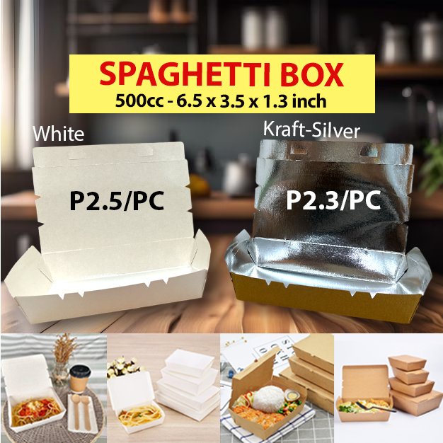 [50 PCS] SPAGHETTI MEAL BOX 500CC RICE MEAL ULAM TAKOYAKI WINGS TAKEOUT ...