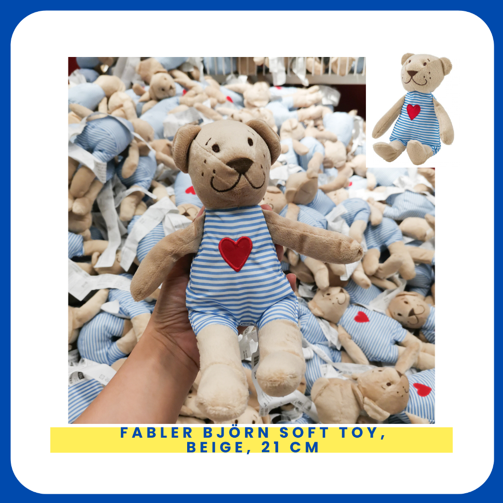 BestSupplies IKEA FABLER BJORN Kids Children Soft Bear Stuffed Toy ...