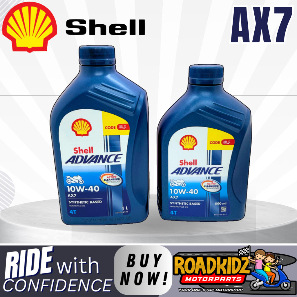 SHELL ADVANCE AX7 10w40 SYNTHETIC | Shopee Malaysia