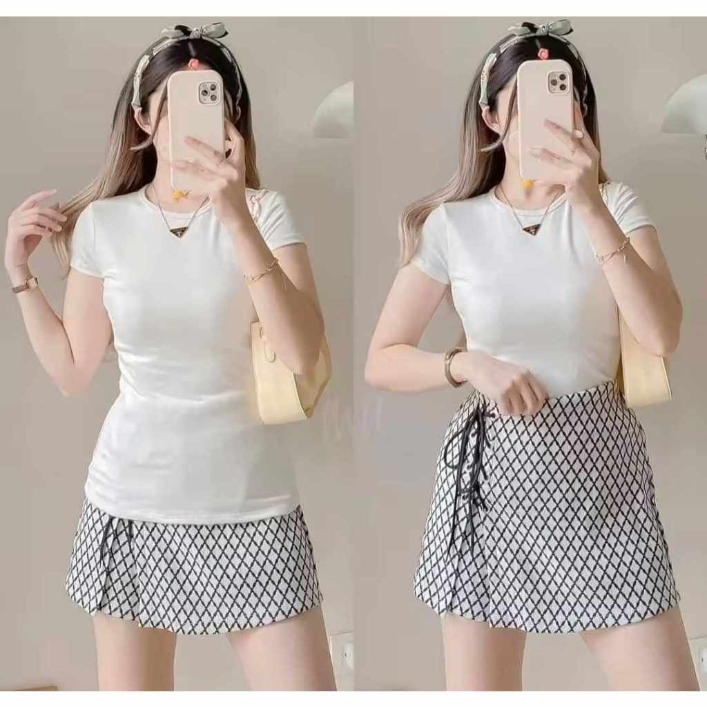 BASIC FULL LENGTH BODY HUGGING TOP (DOUBLE LINING) | Shopee Malaysia