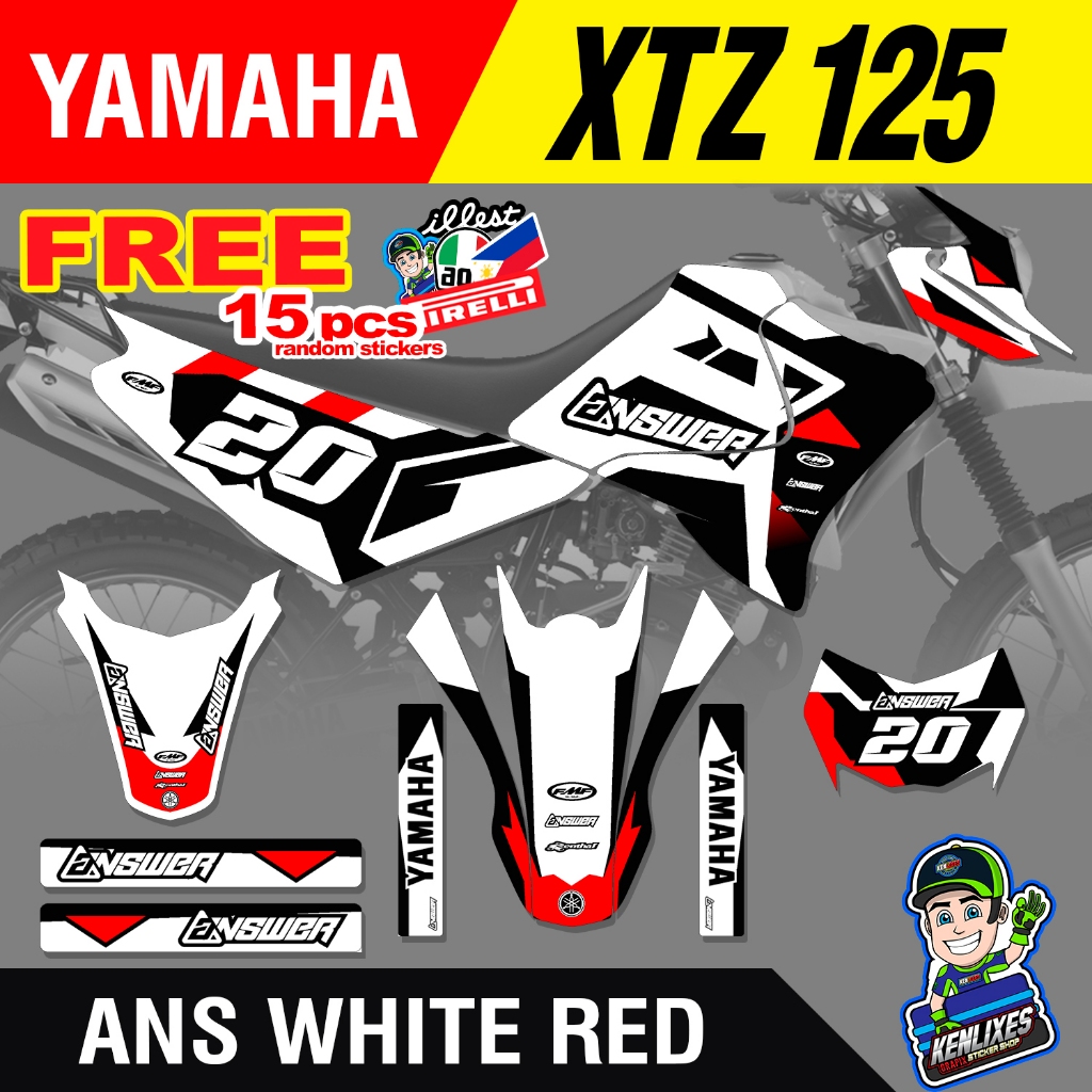 YAMAHA XTZ 125 Full Decals Sticker Body (ANS EDITION) | Shopee Malaysia