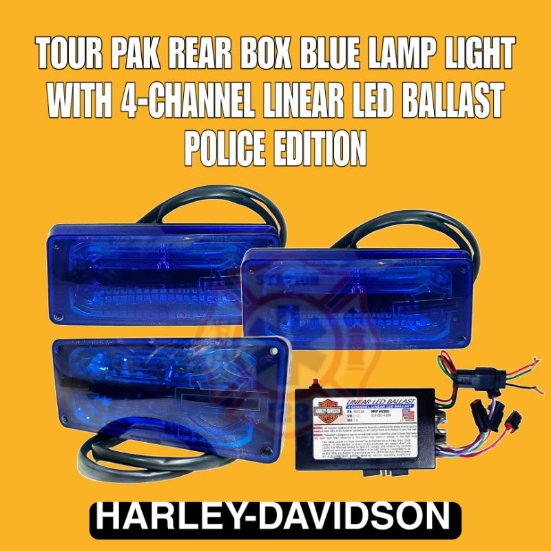 Blue Lamp Light Tour Pak For Rear Box with 4-Channel Linear LED Ballast ...