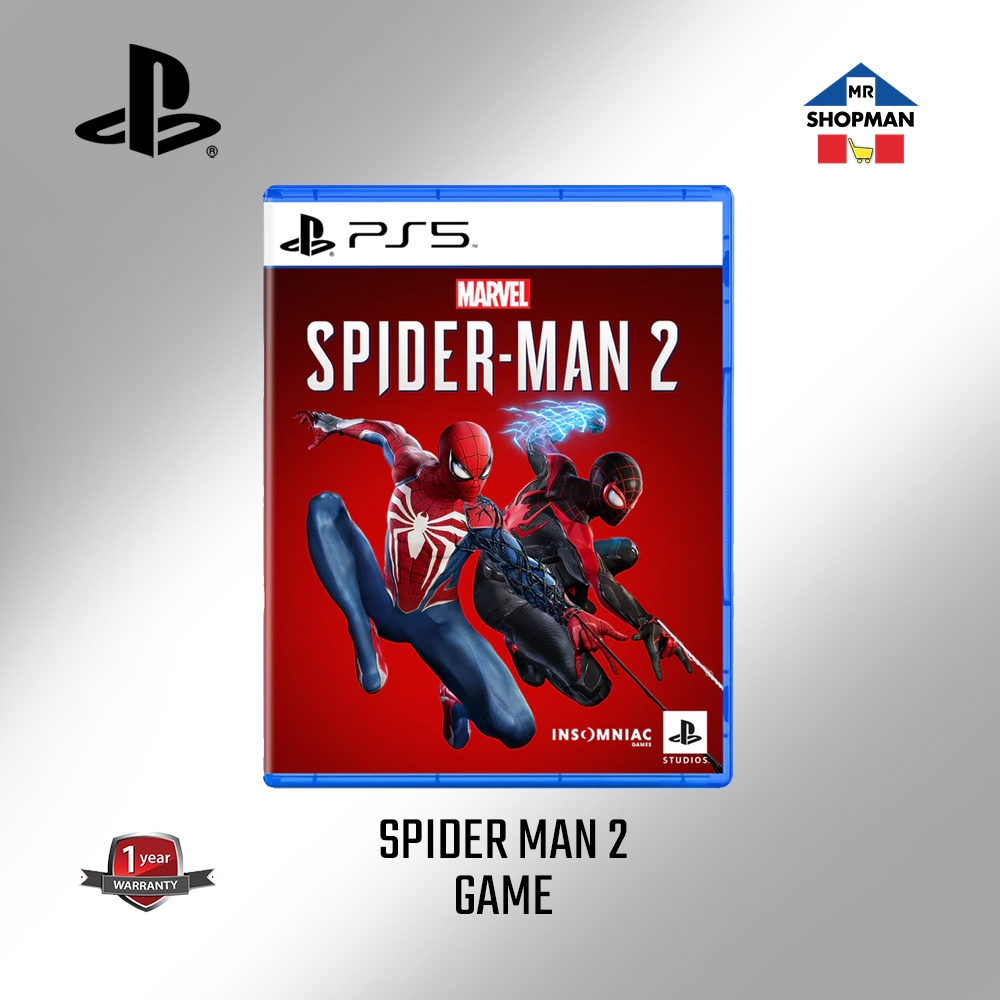 Playstation 5 Marvel SpiderMan 2 Standard Edition PS5 Game Spider Man ...