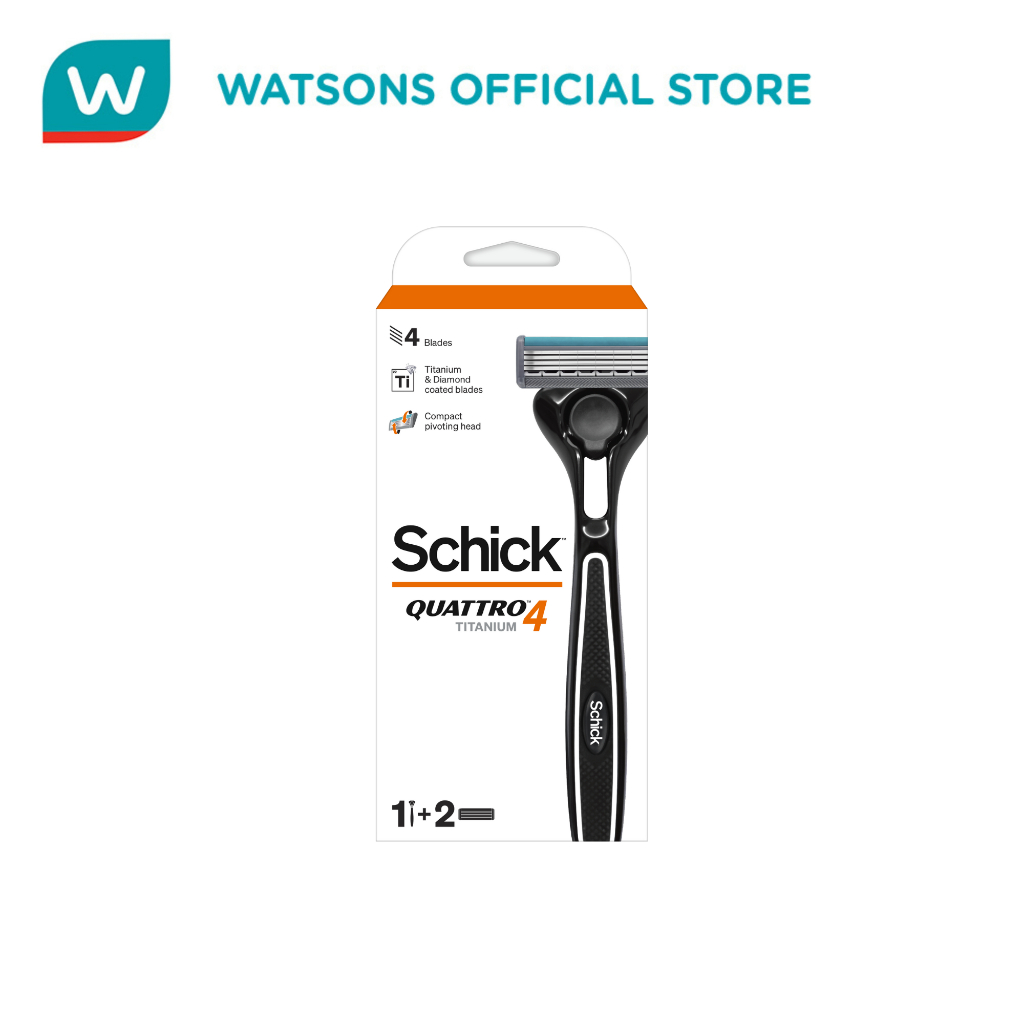 SCHICK Quatro Titanium 4 Razor For Men | Shopee Malaysia