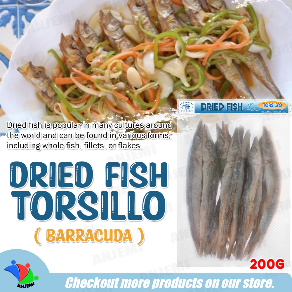 Dried Fish TORSILLO/TORSILYO Dried Torsillo fish Barracuda ( 200g/400g ...