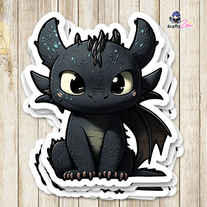 How to train your dragon Toothless Waterproof Peeker Vinyl Sticker ...