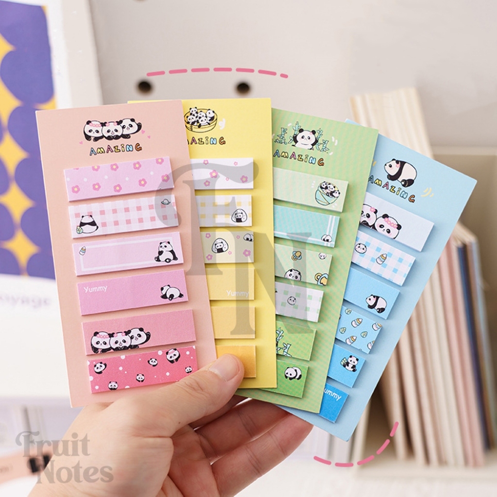 SN415 120 sheets Panda Theme Marking Sticky Notes | Shopee Malaysia