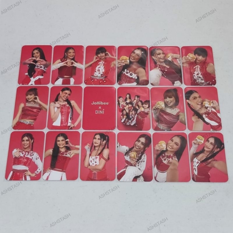 Bini Jollibee Official Photocard Card | Shopee Malaysia