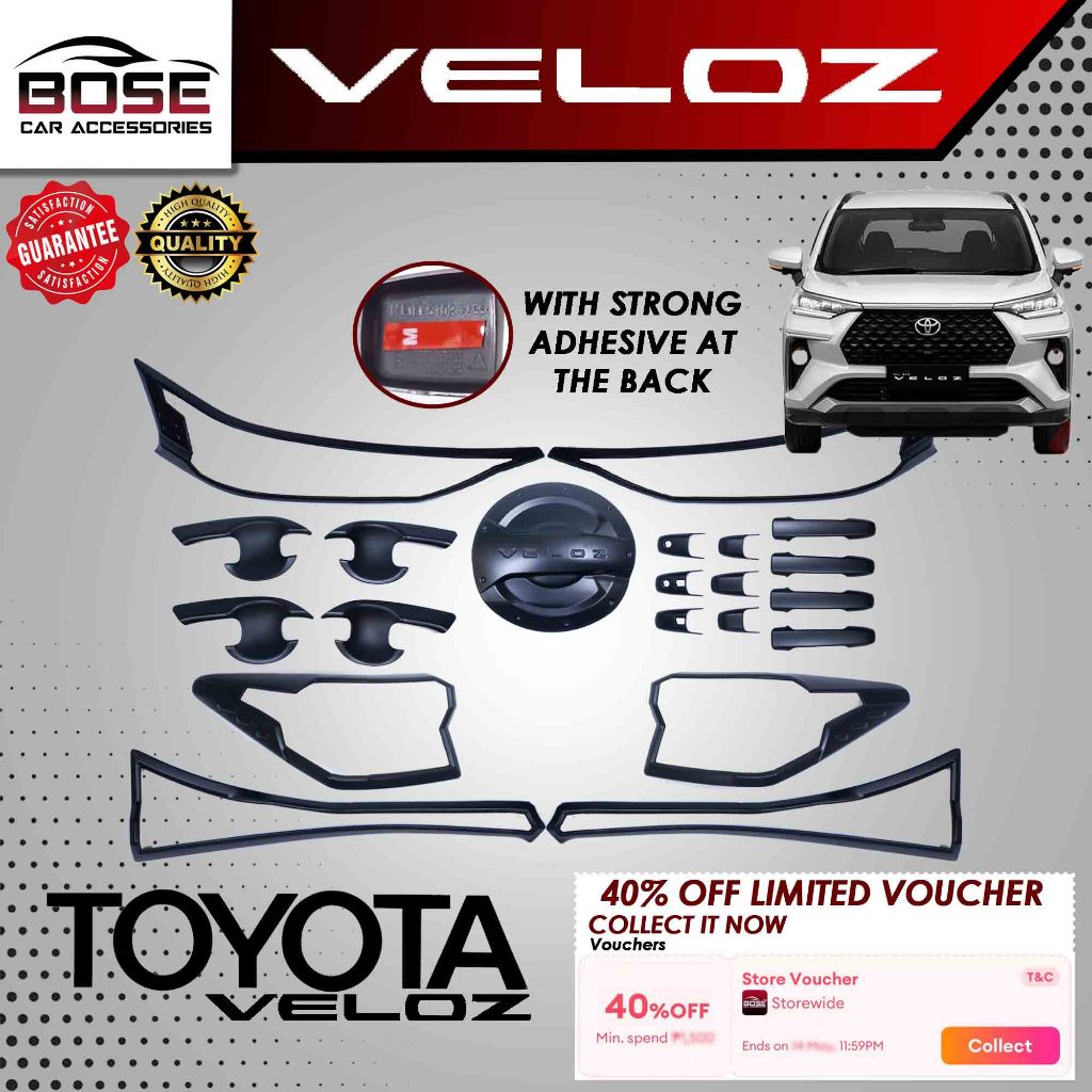 Toyota Veloz 2022 2023 Onwards Model Garnish Cover Set Car Accessories ...