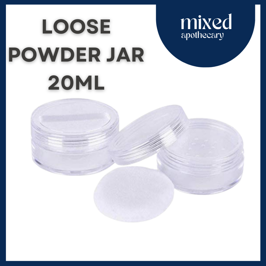 Loose Powder Sifter with Puff Clear Shopee Malaysia