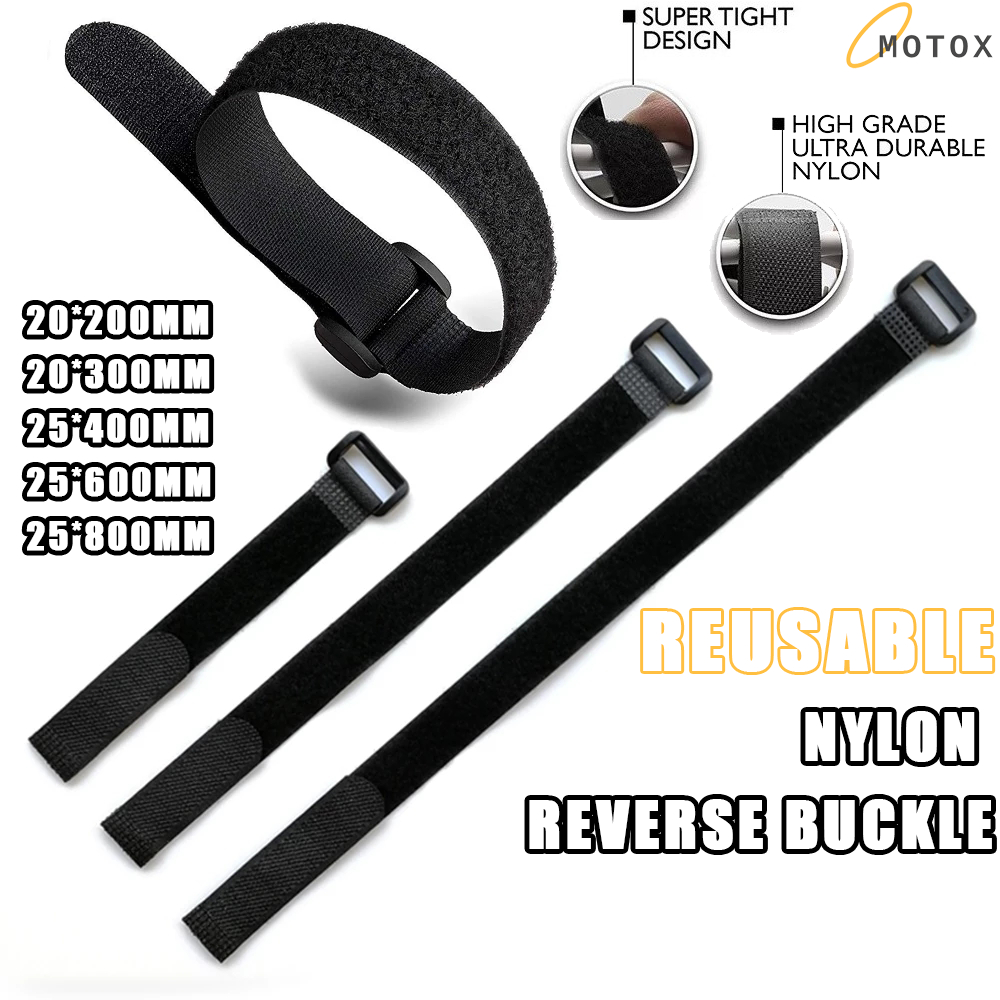 Reusable Nylon Reverse Buckle Velcro Self-adhesive Cable Tie Velcro ...