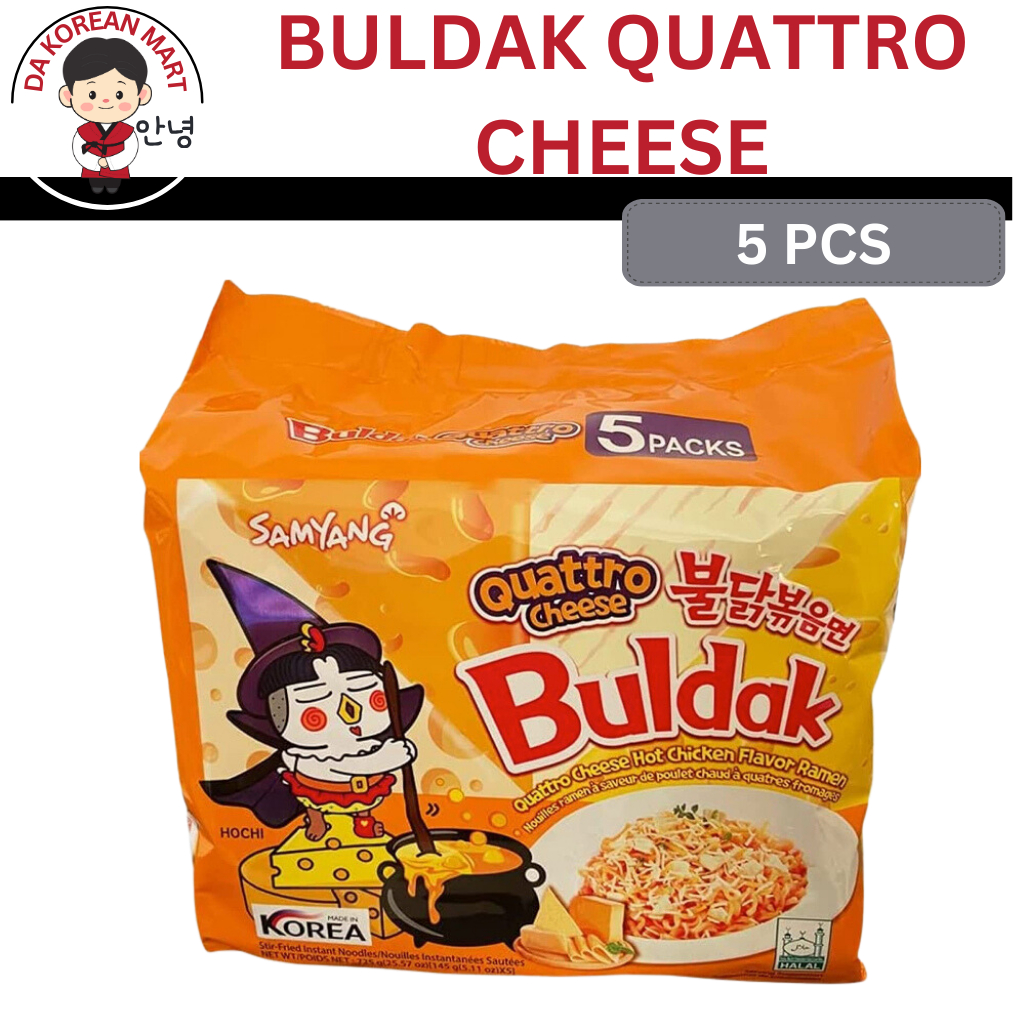 Samyang Buldak Quattro Cheese Flavor Ramen Multi pack (5PCS) Korean