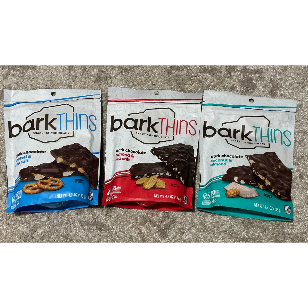 Bark Thins Dark Chocolate - Pretzel With Sea Salt - Case Of 12 - 4.7 Oz.