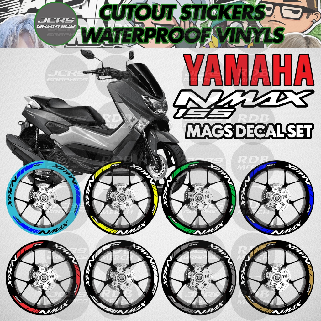Yamaha NMAX 155 Mags Decal Motorcycle Stickers Waterproof Cutout Vinyl ...