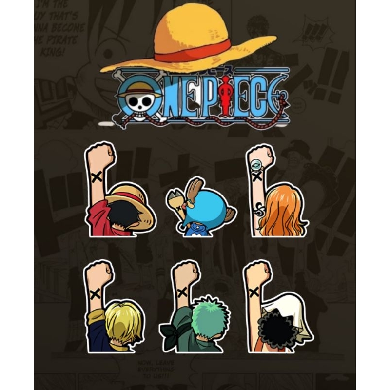 Anime peekers One piece Aquaflask Water proof matte/vinyl sticker ...