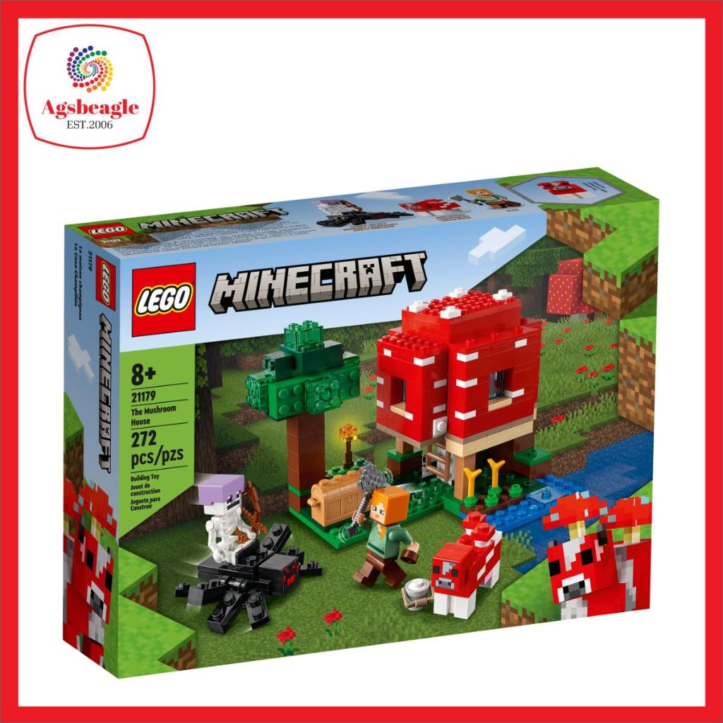 Lego Minecraft The Mushroom House 21179 (2022) | Shopee Malaysia