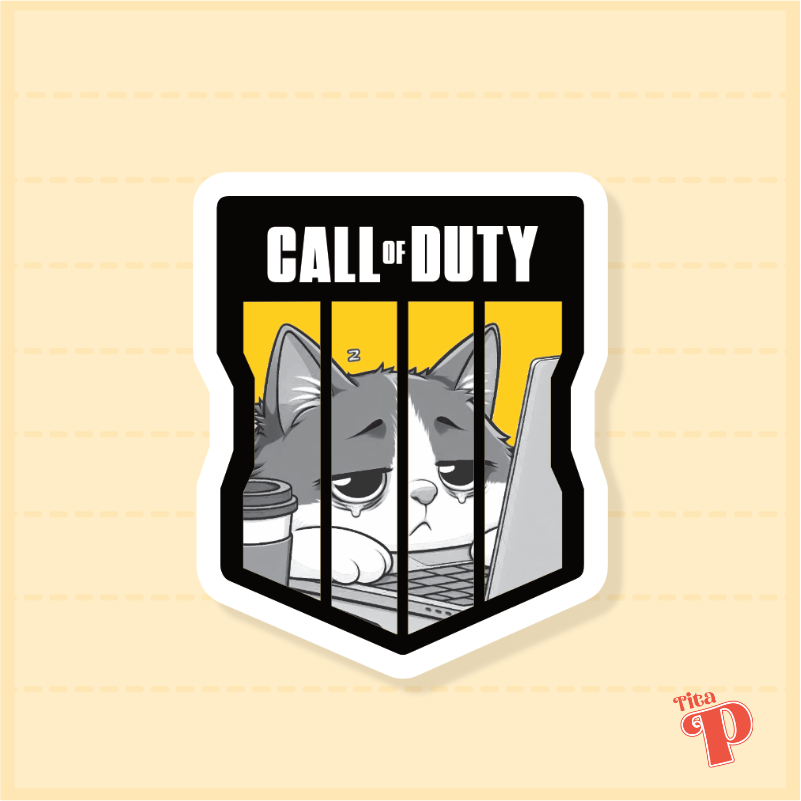 call of duty - work edition - funny vinyl waterproof sticker | Shopee ...