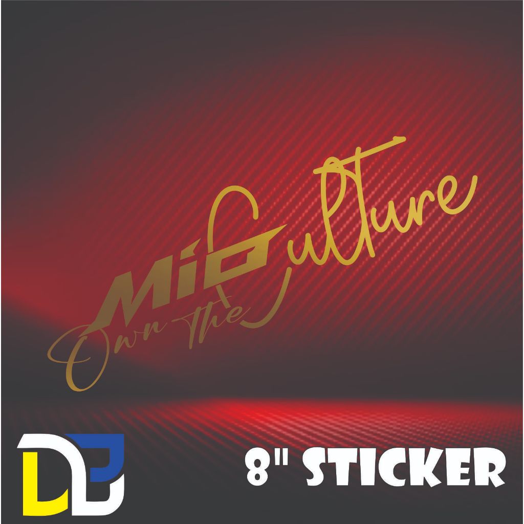 yamaha mio own the culture machine cut waterproof sticker | Shopee Malaysia