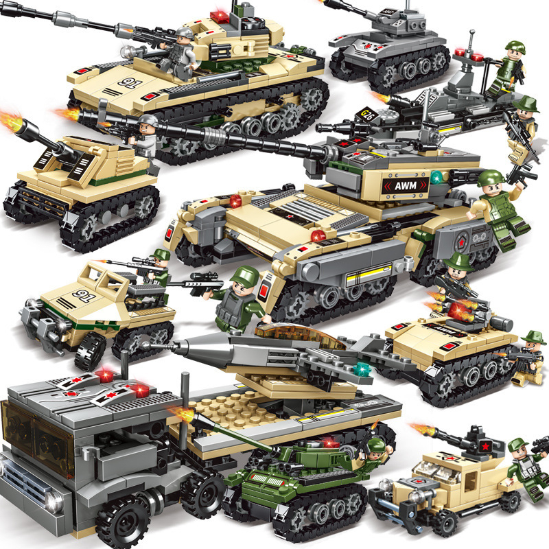Building Blocks Toys Truck Hawk SWAT Team Police Minifigures ...