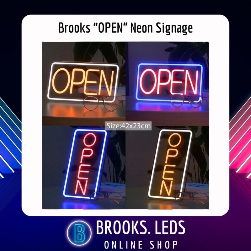 “OPEN” NEON SIGNAGES | Shopee Malaysia