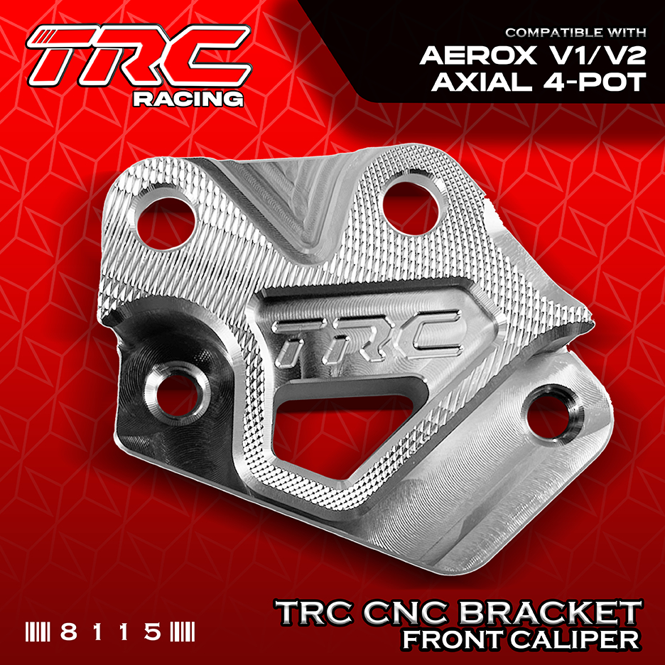 TRC Racing AEROX V1/V2 CNC Brake Caliper 4 POT Bracket AXIAL 8115 ...