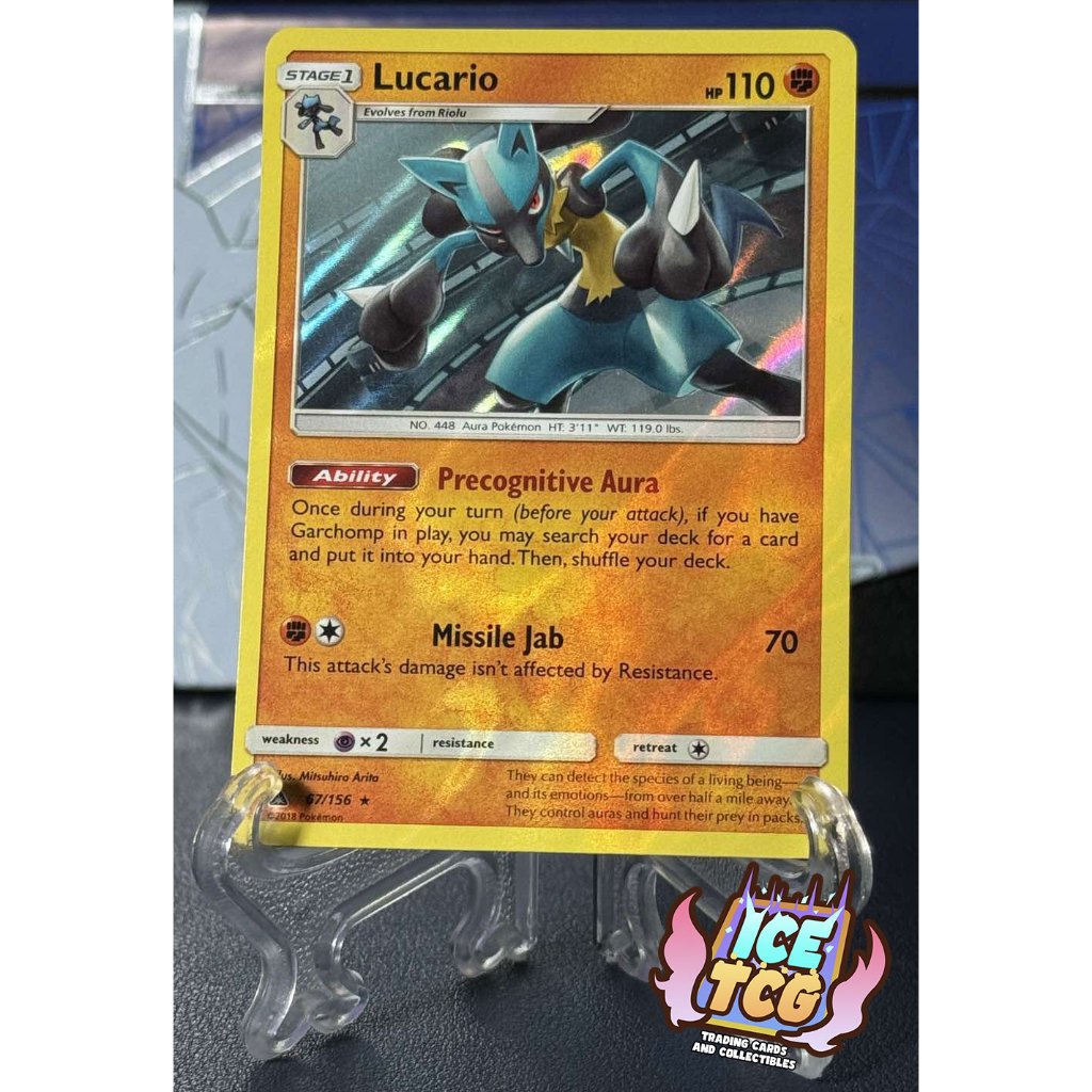 Lucario - 67/156 - Holo (S&M Ultra Prism) | Shopee Malaysia