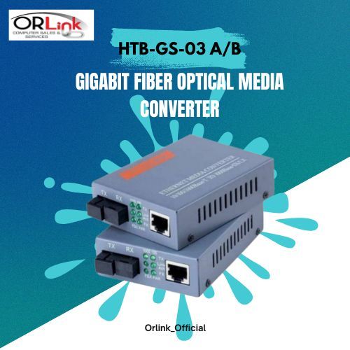 HTB-GS-03 A/B GIGABIT FIBER OPTICAL MEDIA CONVERTER (1271) | Shopee ...
