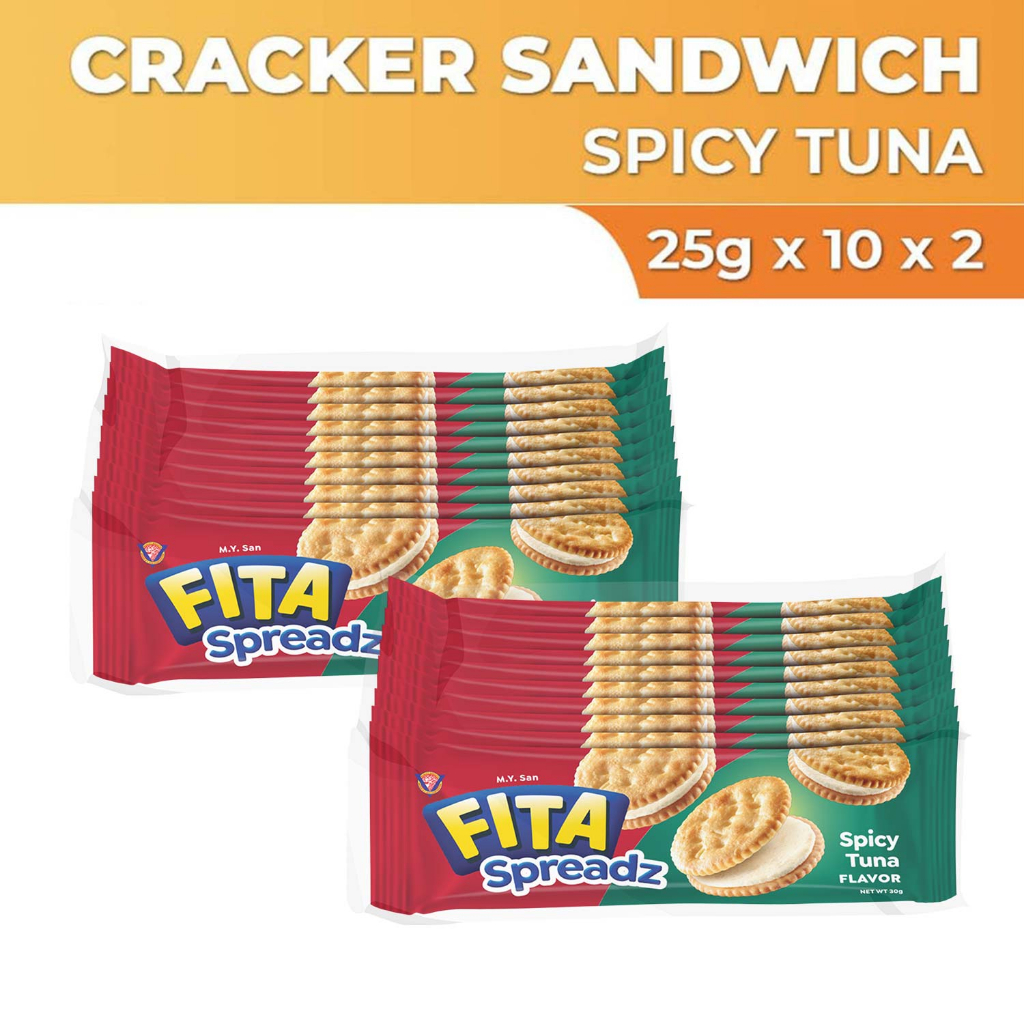 Fita Spreadz Sandwich Crackers Spicy Tuna 25g x 10 X 2 Shopee Malaysia