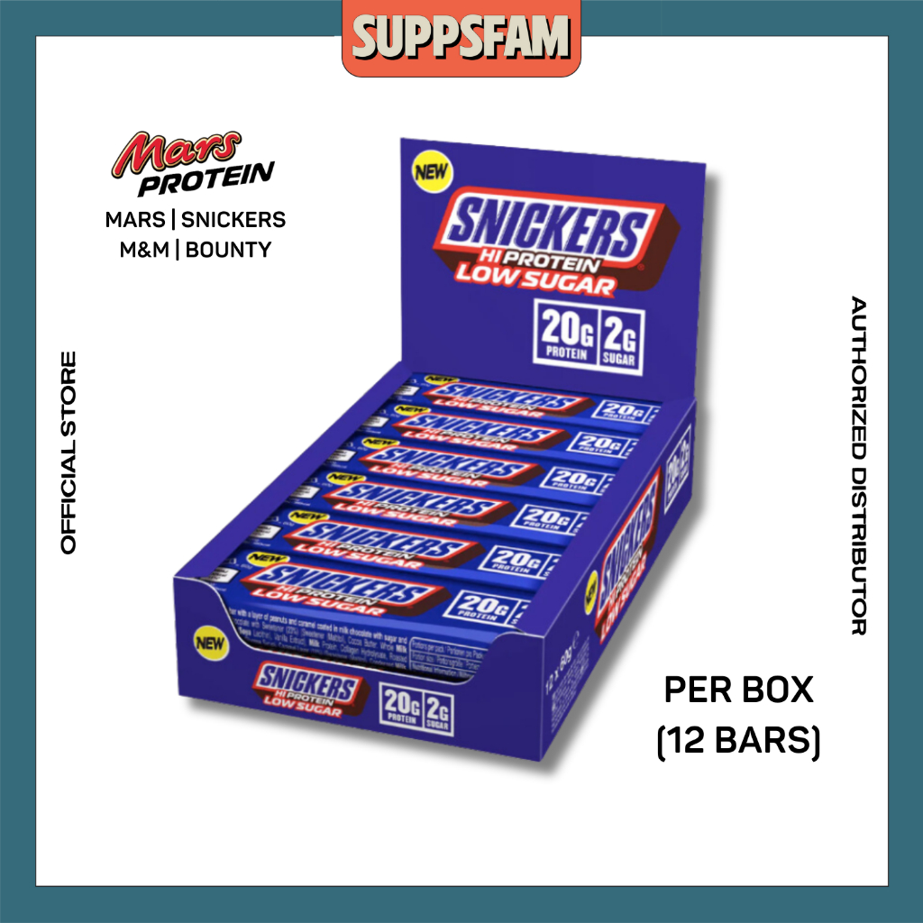 Mars Snickers M&M Milky Way Bounty Protein Bar (12 BARS/BOX) | Shopee ...