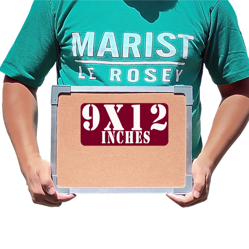 Corkboard ( 9x12 inches 22x30 cm ) CBAF Bulletin Board , Aluminum