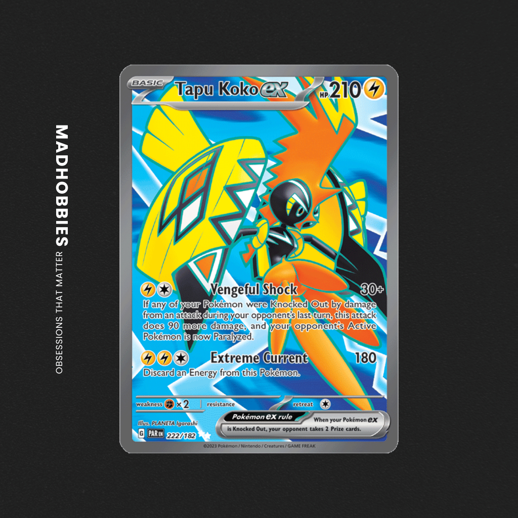 Tapu Koko EX 222/182 - Full Art Secret PALDEAN FATES | Pokemon Trading ...