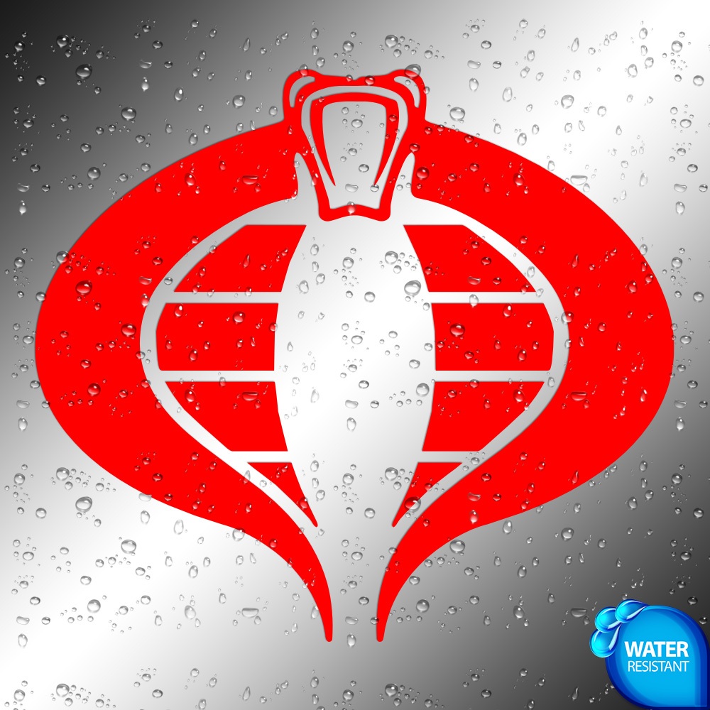 Sticker | 1X GI Joe Cobra Commander | Decals | Vinyl Weather Proof ...