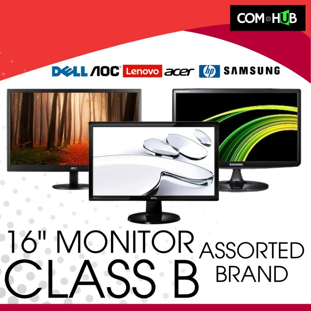 Com Hub PC | 16-inch Wide CLASS B Monitor ASSORTED BRAND (SECONDHAND ...