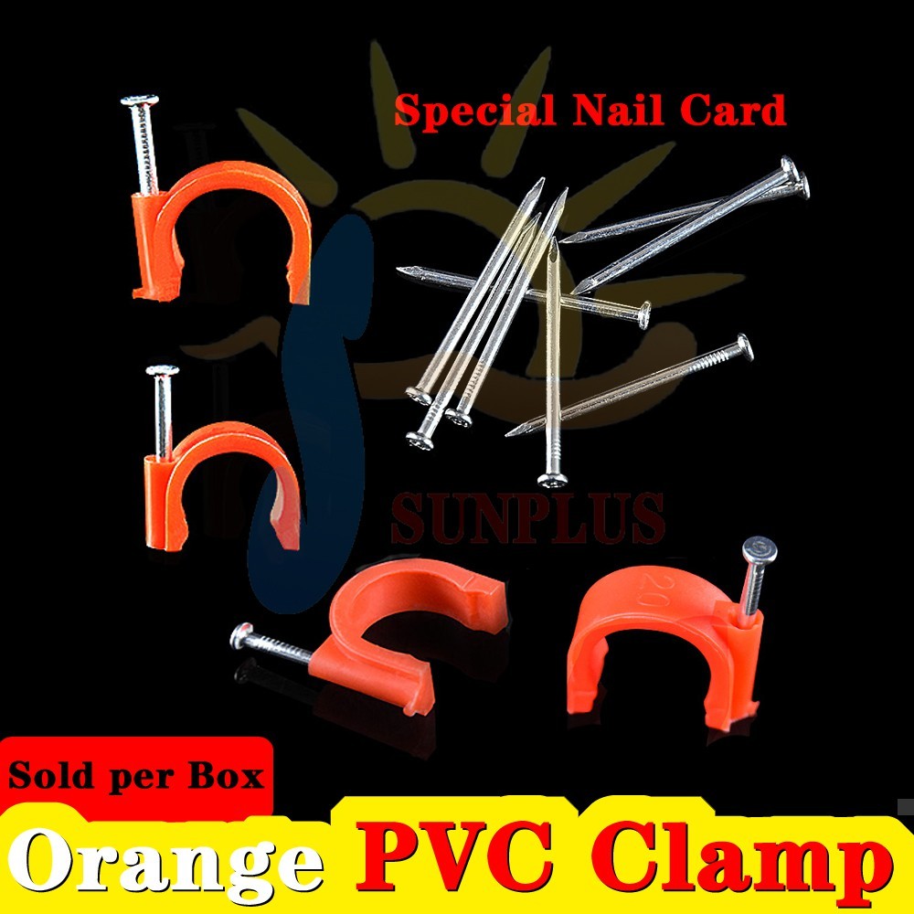PVC Orange/Blue Pipe Clamp | Shopee Malaysia
