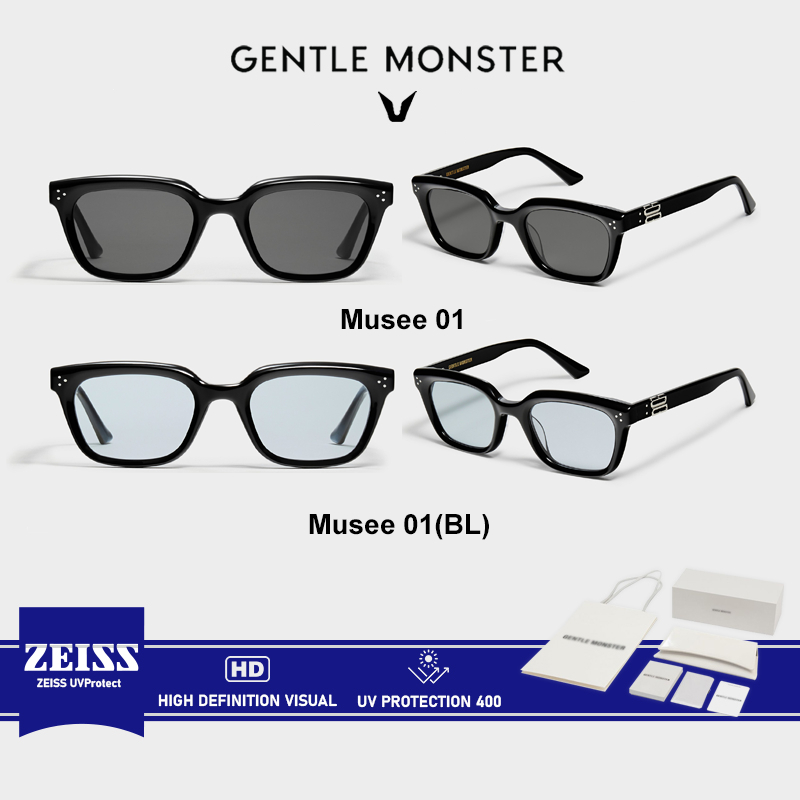 AUTHENTIC Gentle Monster ZEISS LENS MUSEE 01 / 01BL Polarized Korean