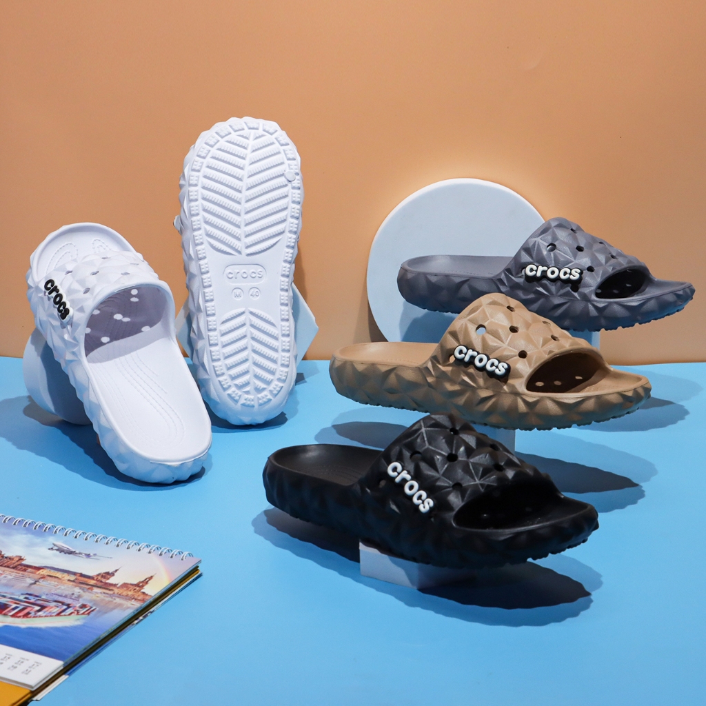 Crocs Slides for Men & Women Soft EVA Sandals Unisex Fashion Flip Flops ...
