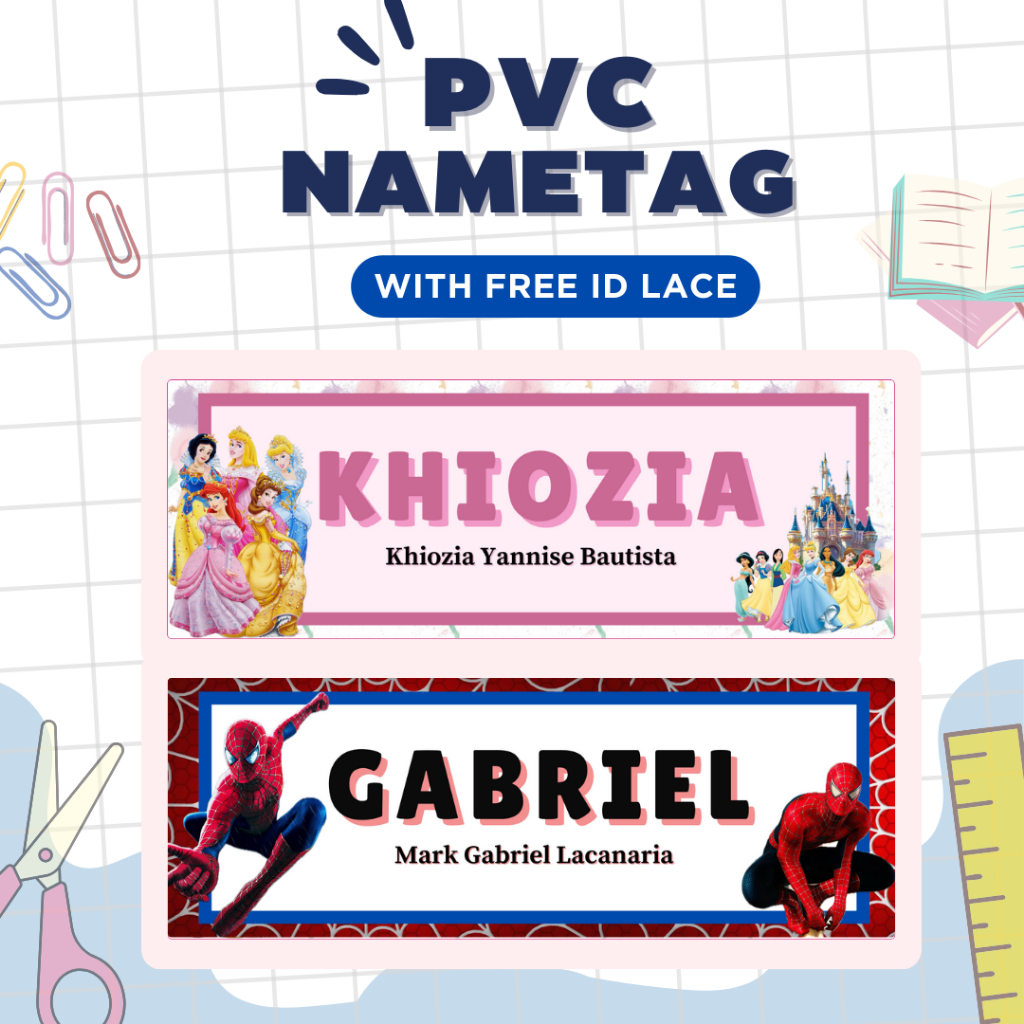 PVC Name Tag with FREE Id Lace | Shopee Malaysia