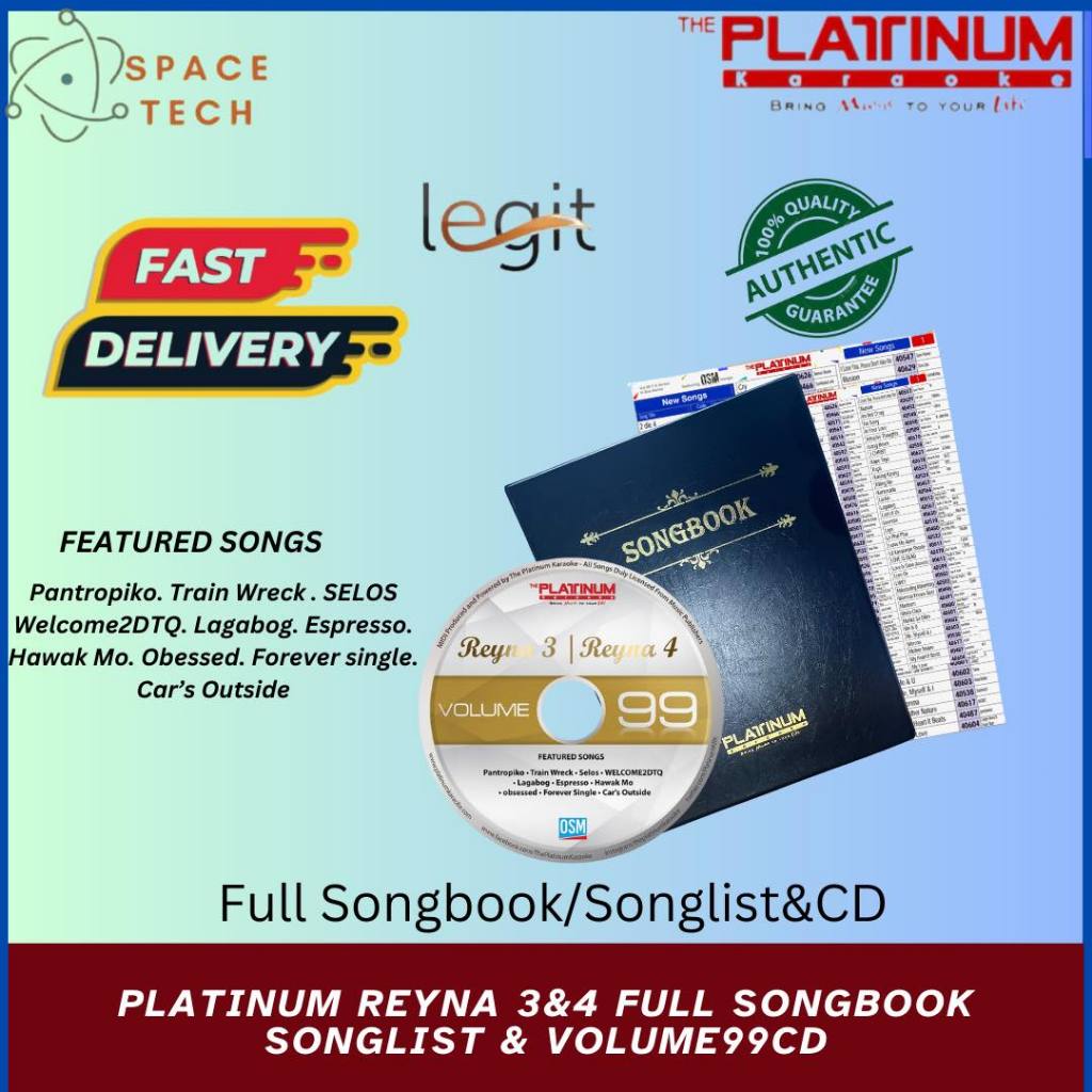 PLATINUM REYNA 3/Reyna 4 LATEST CD with SONGBOOK VOLUME 99 (Updated as ...
