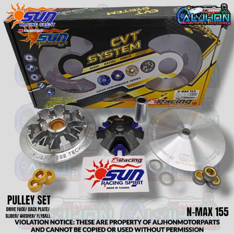 SUN RACING SPRINT NMAX PULLEY SET WITH FLYBALL | Shopee Malaysia