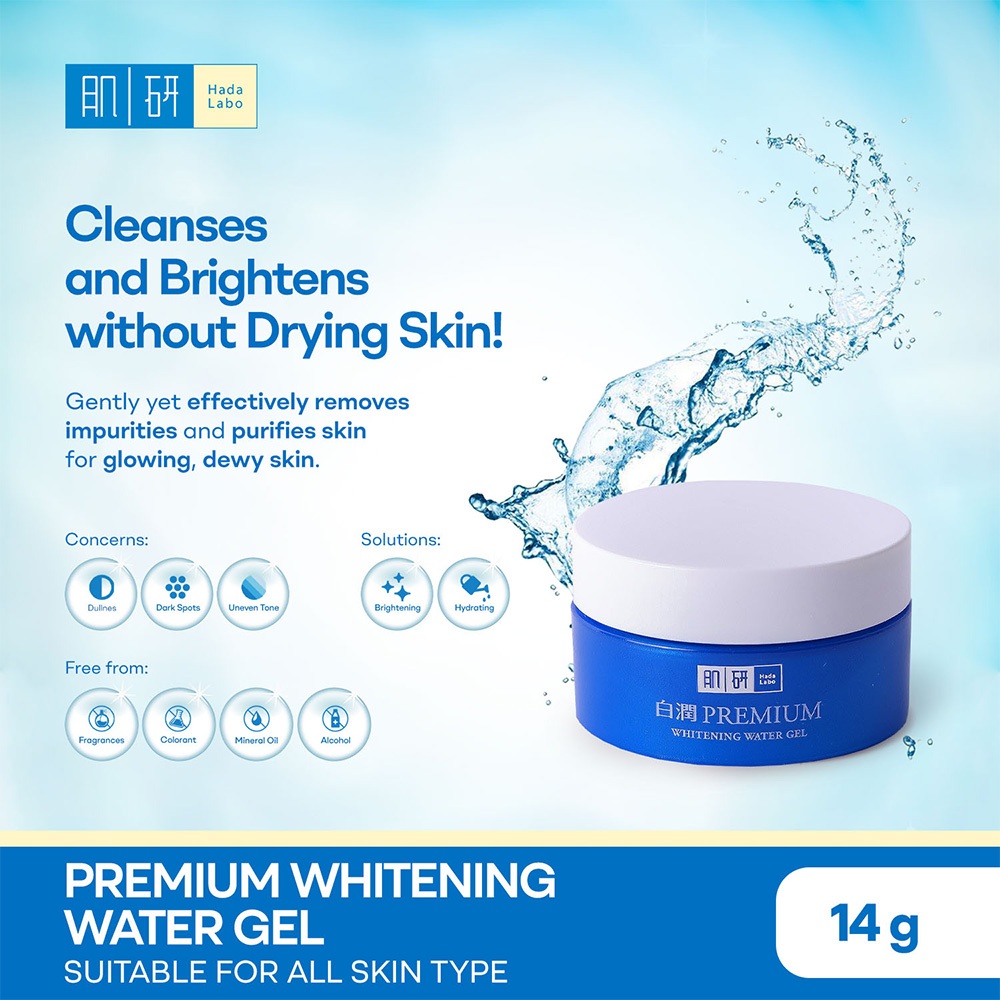 Hada Labo Premium Whitening Water Gel (14g) | Shopee Malaysia