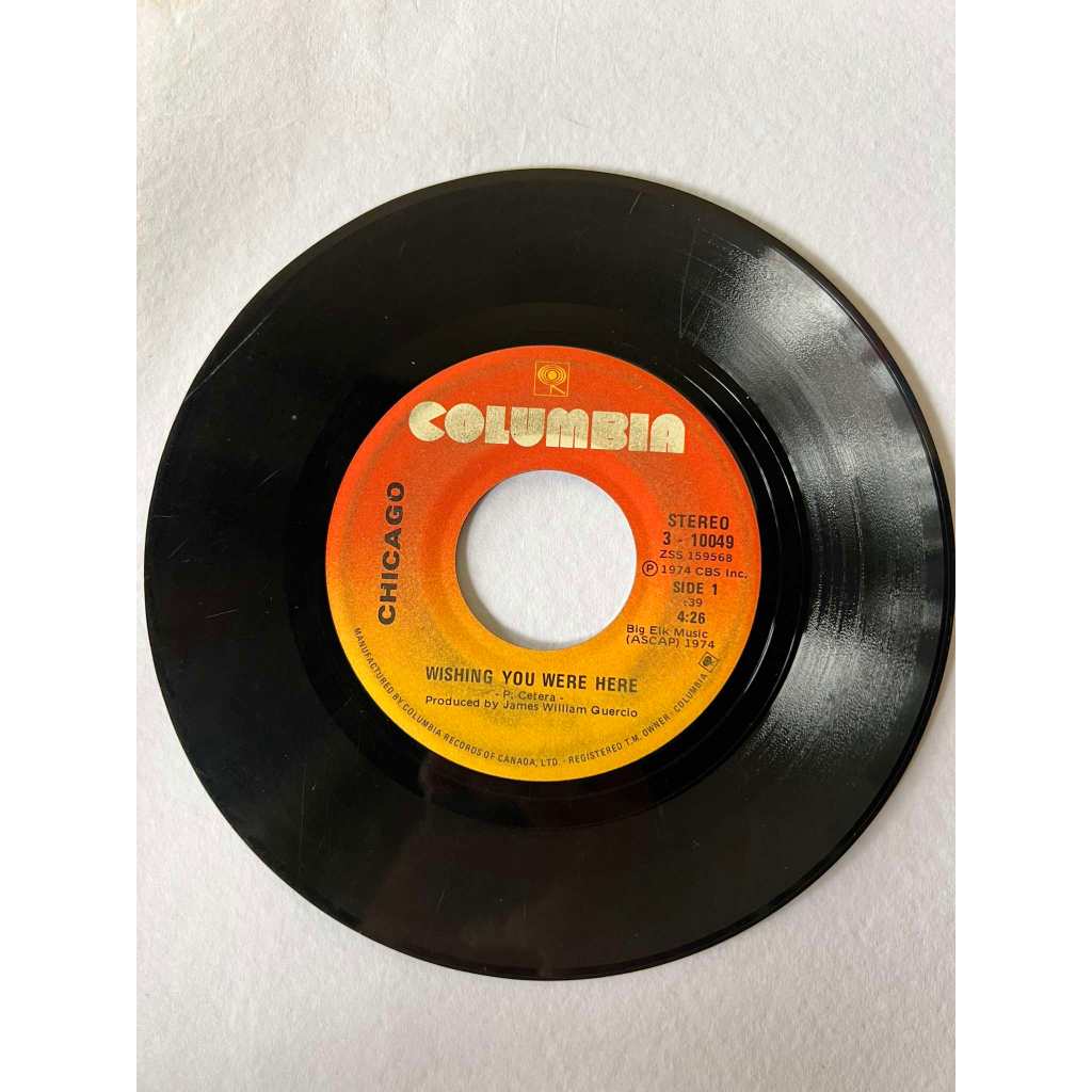 Chicago - Life Saver / Wishing You Were Here Vintage PLAKA 45rpm VG++ ...
