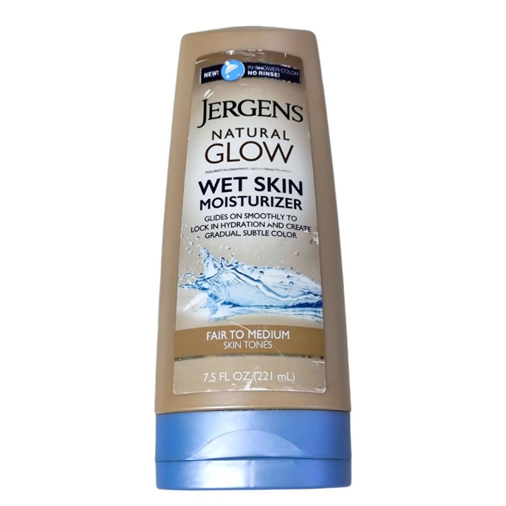 Jergens Natural Glow Wet Skin Moisturizer, InShower Self Tanner Body