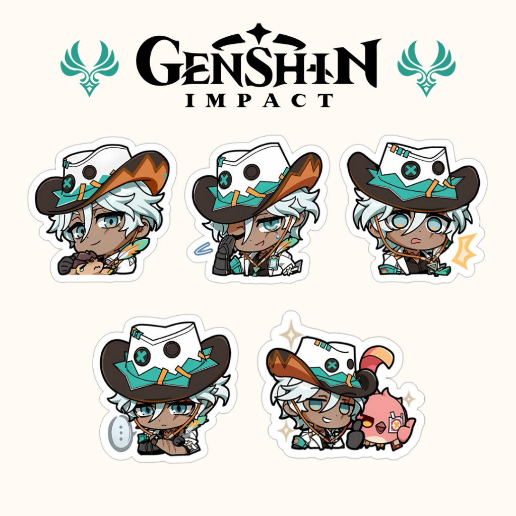 Genshin Impact Ifa Emoji Sticker Set (5pcs) | Shopee Malaysia