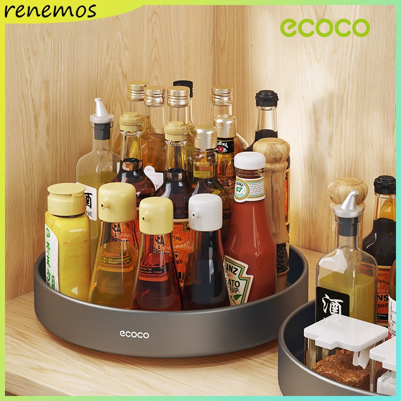 Ecoco Aluminum Spice Rack Organizer Tray for Kitchen Cabinet Pantry ...