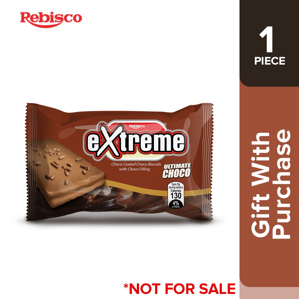 [GWP] Rebisco Extreme Choco Coated Sandwich 25G X 1Pc Until Supplies ...