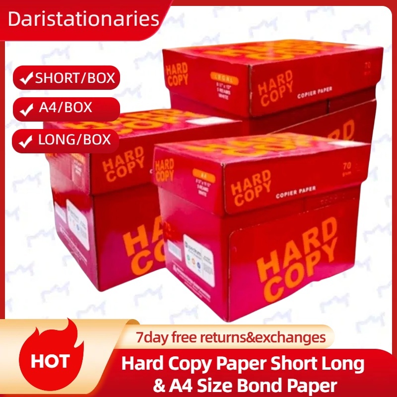 Dari Hard Copy Bond Paper/ Copy Paper / 70gsm / Short / A4 / Long ...